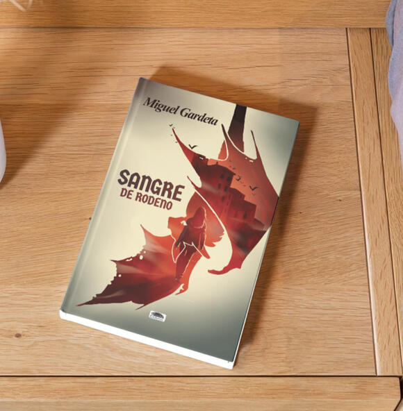 Cover design for ‘Sangre de Rodeno’ murder and mystery book written by Miguel Gardeta.