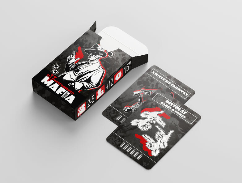 Mafia: El V mandamiento, fast and easy card game.