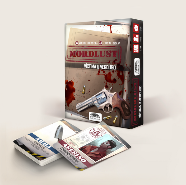 Mordlust, Victima o verdugo. Killer&#39;s and victims card game created by Miguel Gardeta.