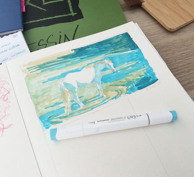 Sketching colors